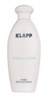Тоник со спиртом KLAPP Clean & Active Tonic with Alcohol  - stim4skin