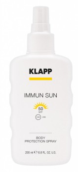 Солнцезащитный спрей для тела SPF50/KLAPP IMMUN SUN Body Protection Spray SPF50 - stim4skin